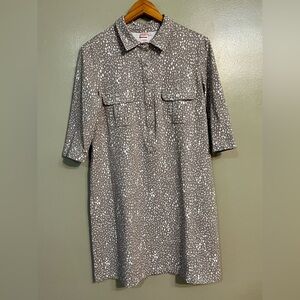 Persifor Made In USA Beige and White Patterned Dress Stretch Athletic L